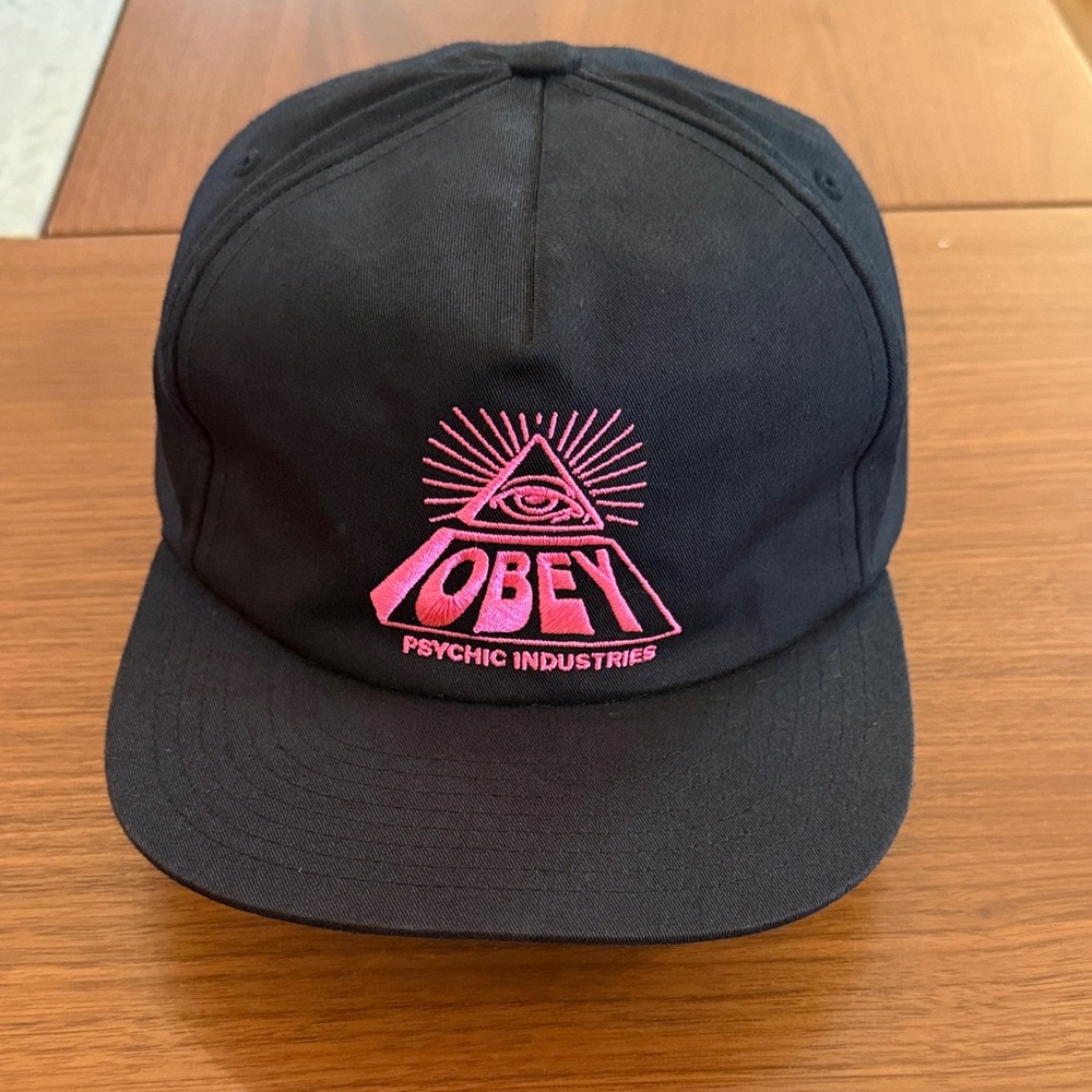 Obey Black/Pink SnapBack “Psychic Industries”